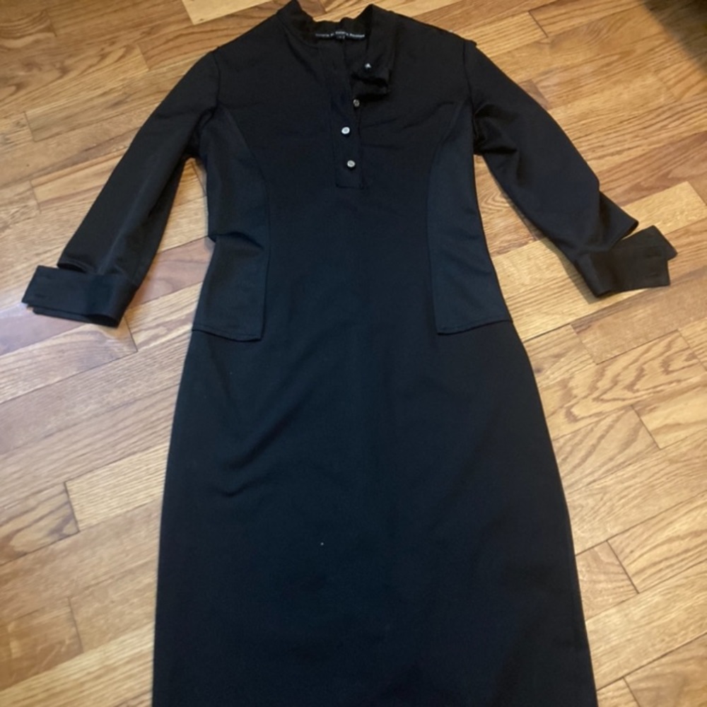 Victoria by Victoria Beckham Small Long Sleeved Black Work/Formal/Casual Dress